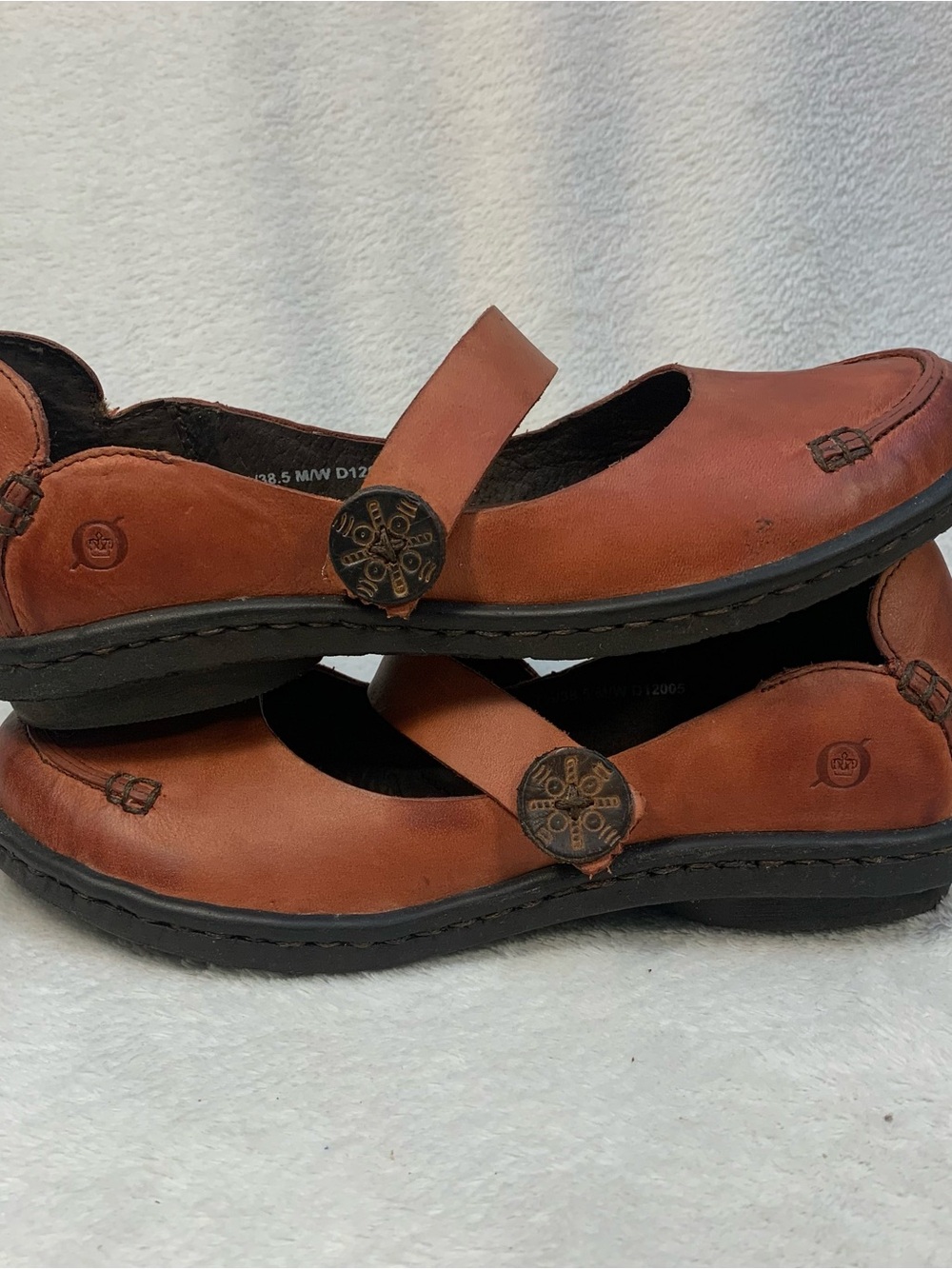 Born Aronica Mary Jane’s Comfort Casual Leather Dress Shoes Size 7.5 - Picture 4 of 10
